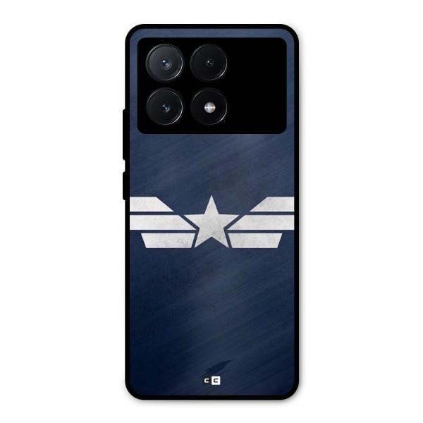 American Shield Metal Back Case for Poco X6 Pro