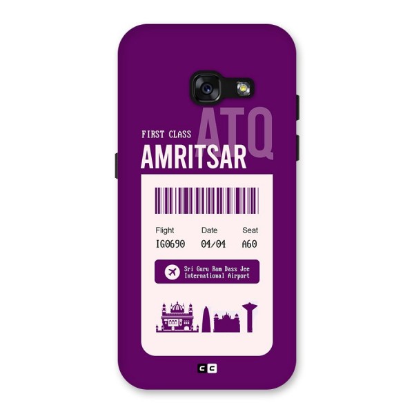 Amritsar Boarding Pass Back Case for Galaxy A3 (2017)