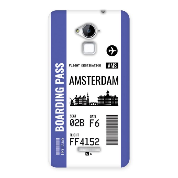 Amsterdam Boarding Pass Back Case for Coolpad Note 3