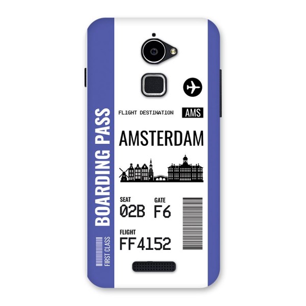 Amsterdam Boarding Pass Back Case for Coolpad Note 3 Lite