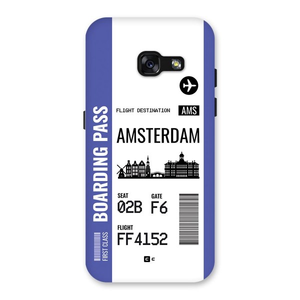 Amsterdam Boarding Pass Back Case for Galaxy A3 (2017)