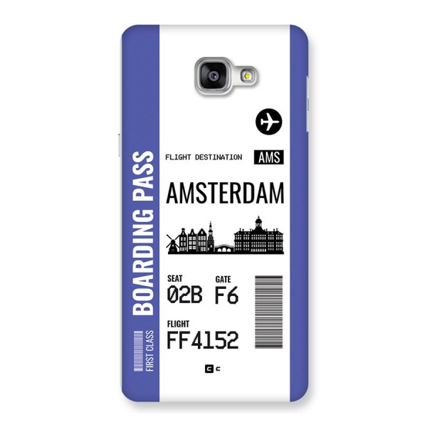 Amsterdam Boarding Pass Back Case for Galaxy A9