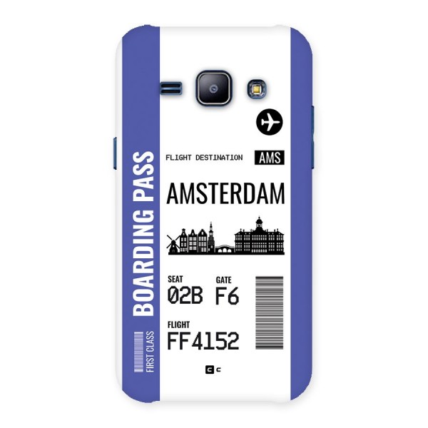 Amsterdam Boarding Pass Back Case for Galaxy J1