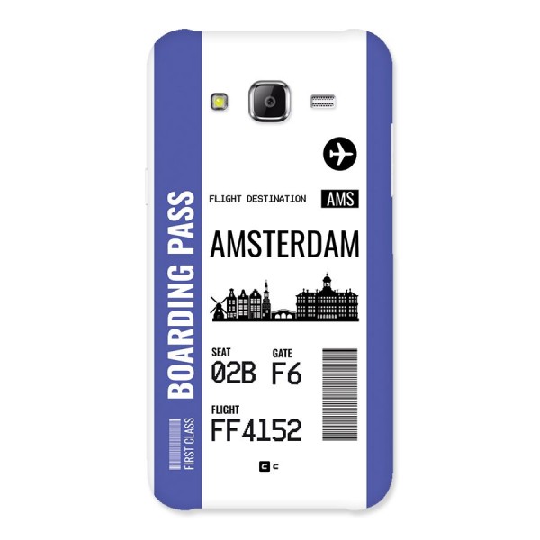 Amsterdam Boarding Pass Back Case for Galaxy J5