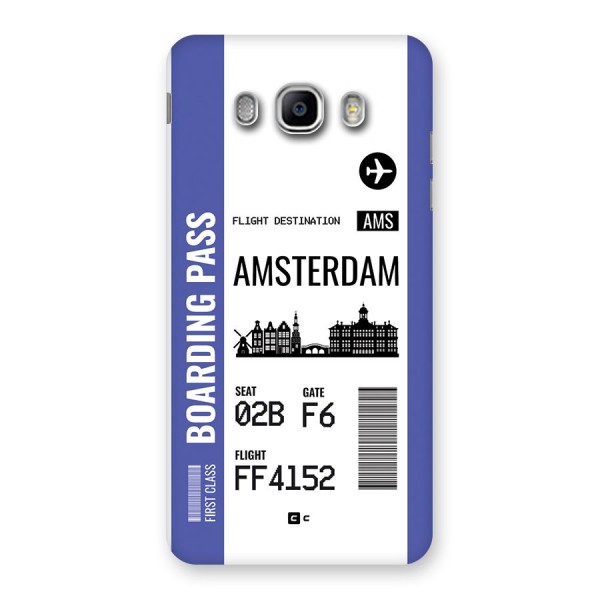 Amsterdam Boarding Pass Back Case for Galaxy J5 2016