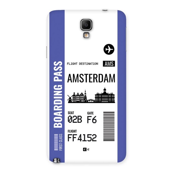 Amsterdam Boarding Pass Back Case for Galaxy Note 3 Neo