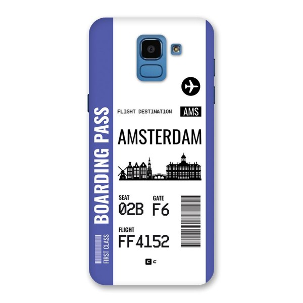 Amsterdam Boarding Pass Back Case for Galaxy On6