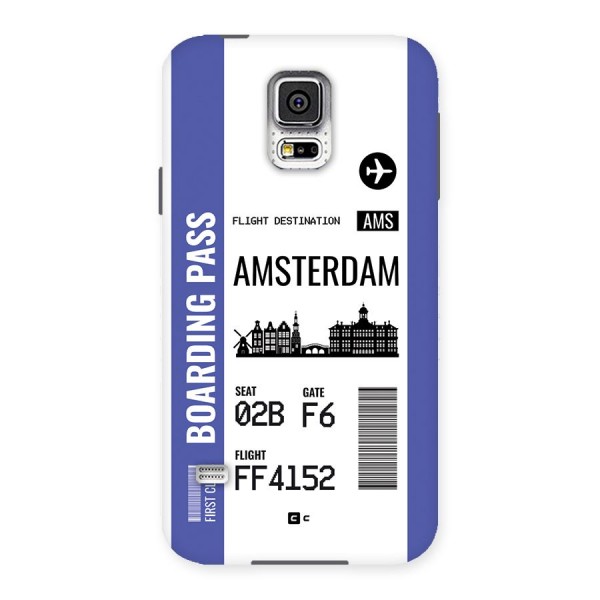 Amsterdam Boarding Pass Back Case for Galaxy S5