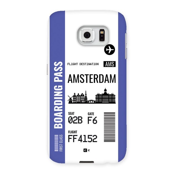 Amsterdam Boarding Pass Back Case for Galaxy S6