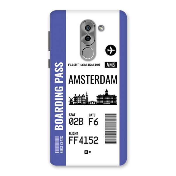 Amsterdam Boarding Pass Back Case for Honor 6X