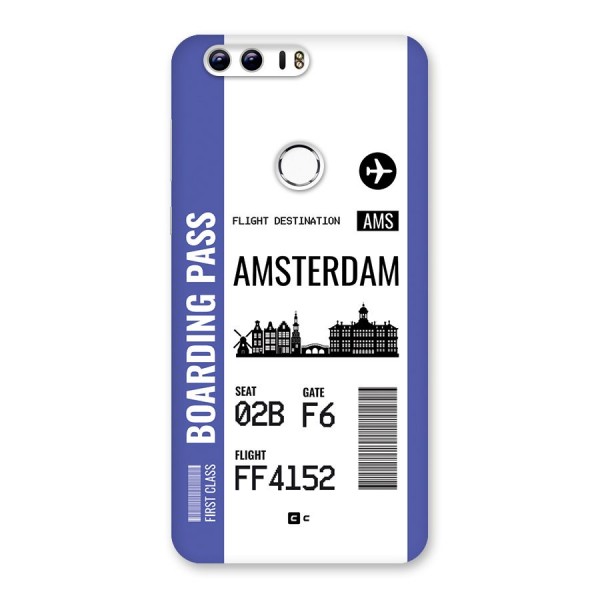 Amsterdam Boarding Pass Back Case for Honor 8