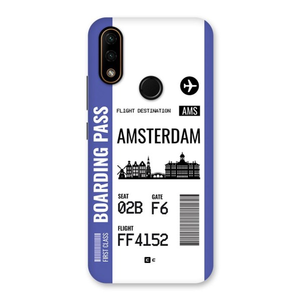 Amsterdam Boarding Pass Back Case for Lenovo A6 Note