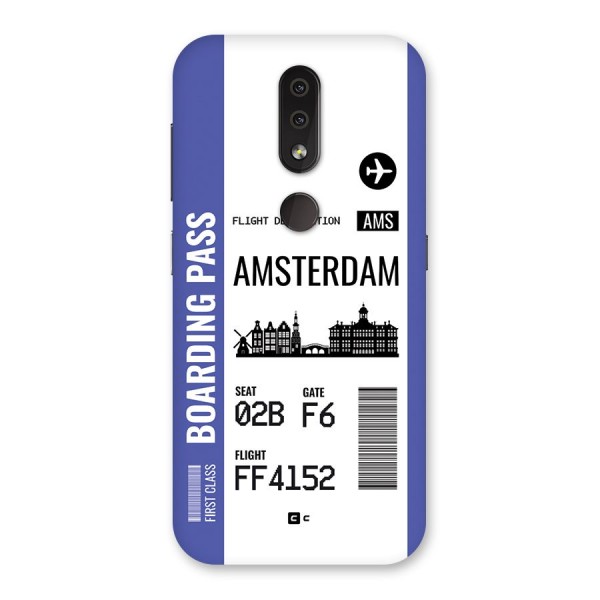 Amsterdam Boarding Pass Back Case for Nokia 4.2