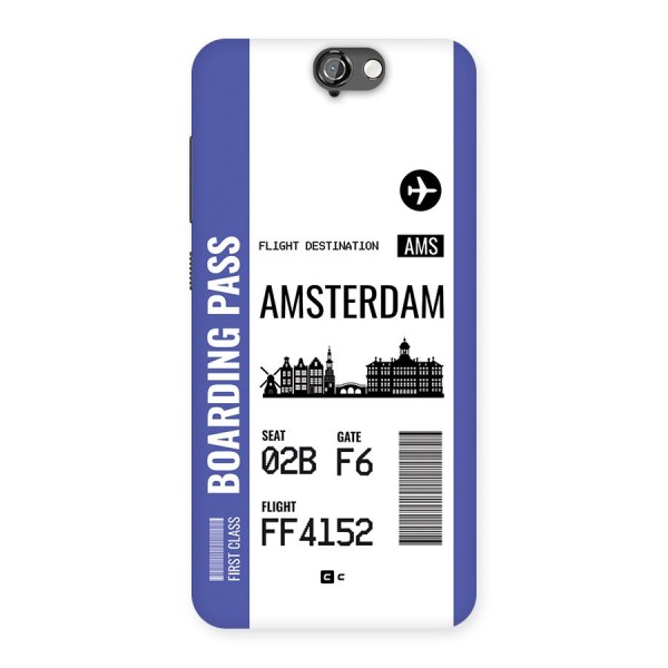 Amsterdam Boarding Pass Back Case for One A9