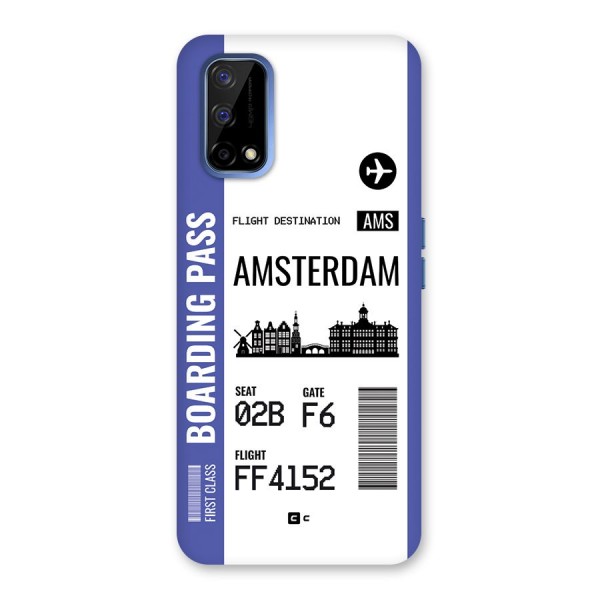 Amsterdam Boarding Pass Back Case for Realme Narzo 30 Pro