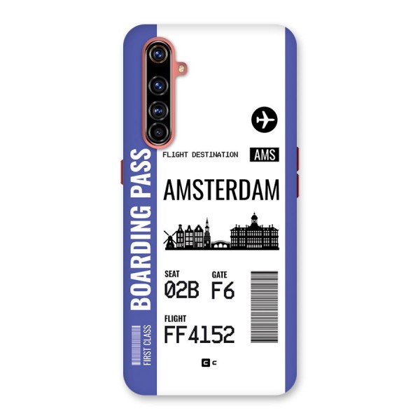 Amsterdam Boarding Pass Back Case for Realme X50 Pro