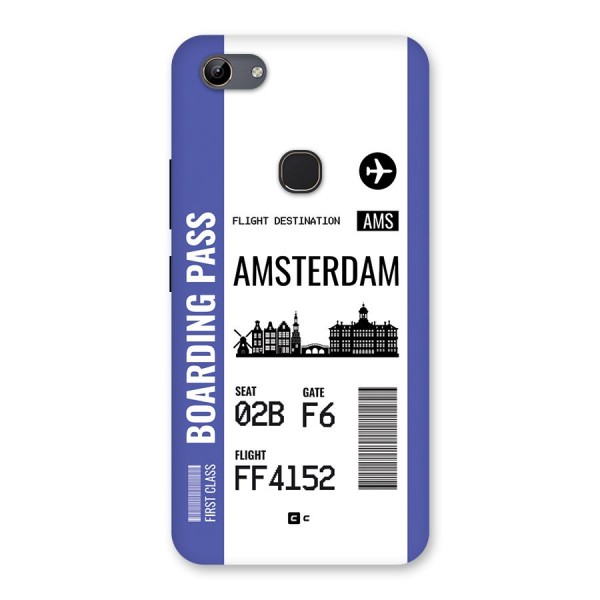 Amsterdam Boarding Pass Back Case for Vivo Y81