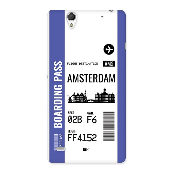 Amsterdam Boarding Pass Back Case for Xperia C4