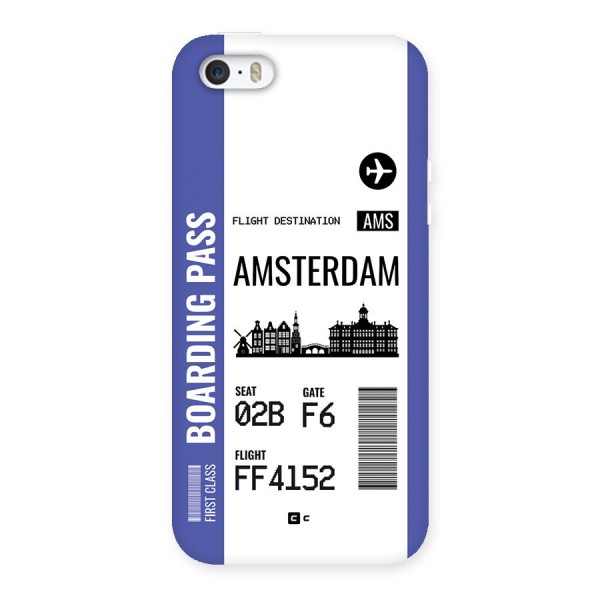 Amsterdam Boarding Pass Back Case for iPhone 5 5s