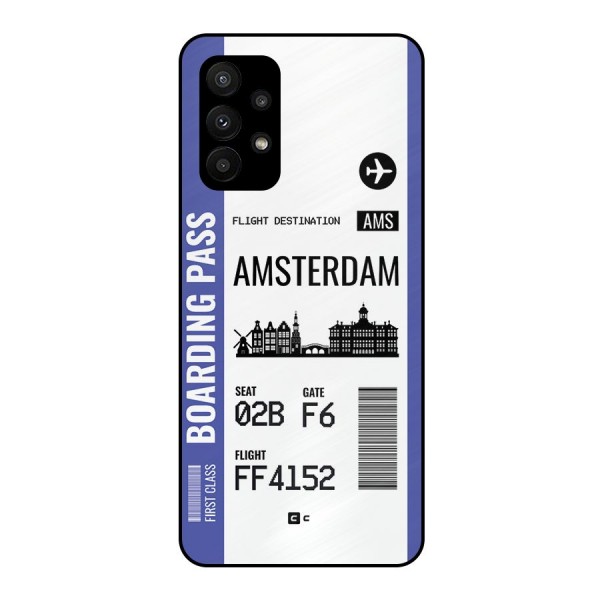 Amsterdam Boarding Pass Metal Back Case for Galaxy A23
