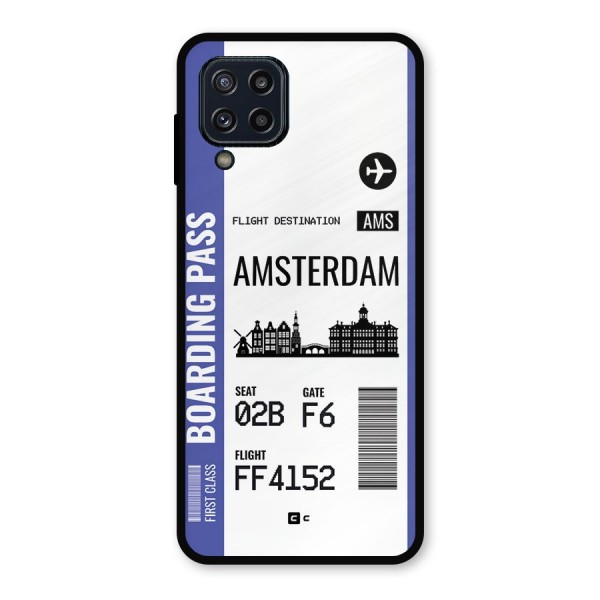 Amsterdam Boarding Pass Metal Back Case for Galaxy M32