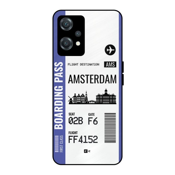 Amsterdam Boarding Pass Metal Back Case for OnePlus Nord CE 2 Lite 5G