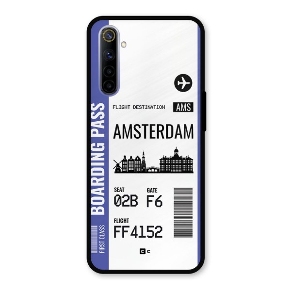Amsterdam Boarding Pass Metal Back Case for Realme 6i