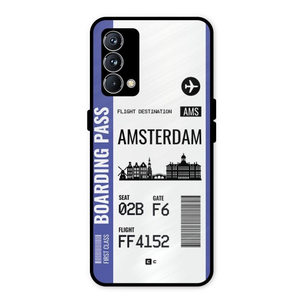 Amsterdam Boarding Pass Metal Back Case for Realme GT Master Edition