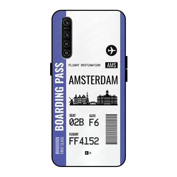 Amsterdam Boarding Pass Metal Back Case for Realme XT