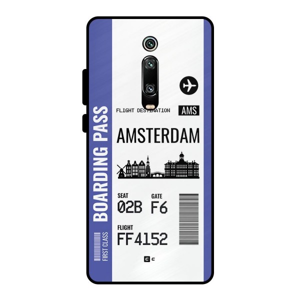 Amsterdam Boarding Pass Metal Back Case for Redmi K20 Pro