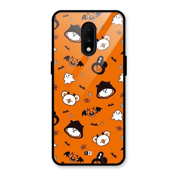 Amuse Halloween Glass Back Case for OnePlus 7