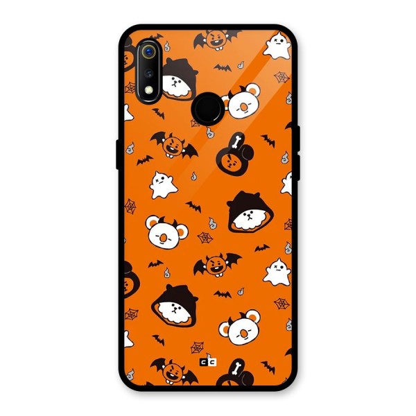 Amuse Halloween Glass Back Case for Realme 3