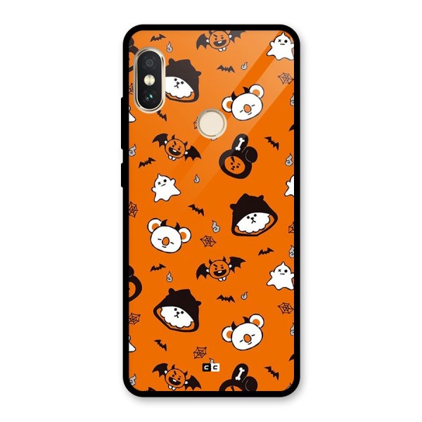 Amuse Halloween Glass Back Case for Redmi Note 5 Pro