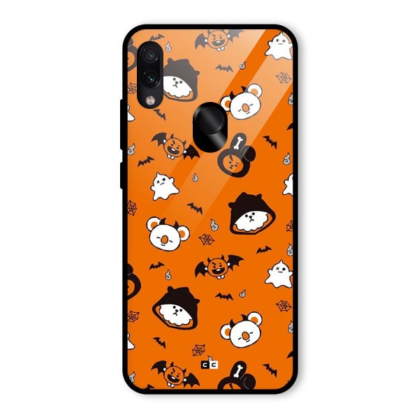 Amuse Halloween Glass Back Case for Redmi Note 7S