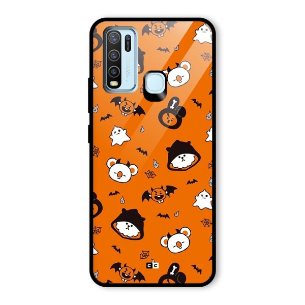 Amuse Halloween Glass Back Case for Vivo Y30