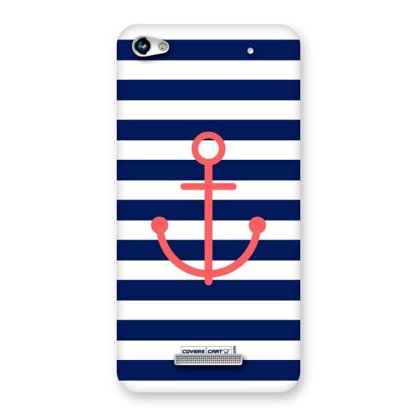 Anchor Stripes Back Case for Micromax Hue 2