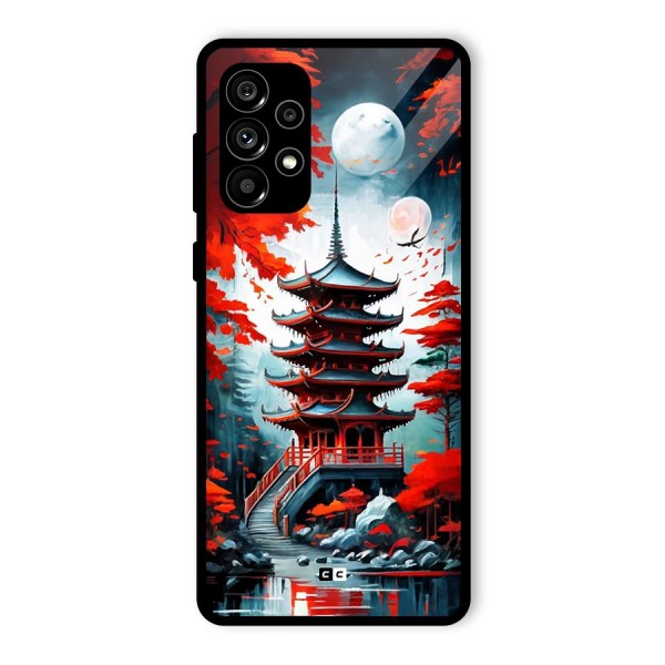 Ancient Painting Glass Back Case for Galaxy A73 5G