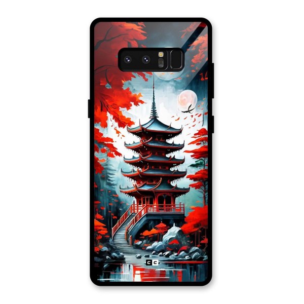 Ancient Painting Glass Back Case for Galaxy Note 8