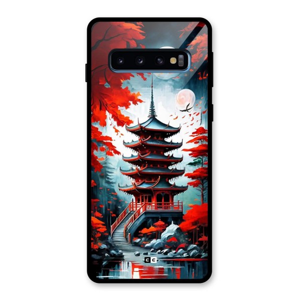 Ancient Painting Glass Back Case for Galaxy S10