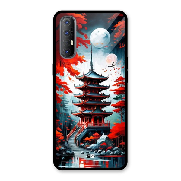Ancient Painting Glass Back Case for Oppo Reno3 Pro