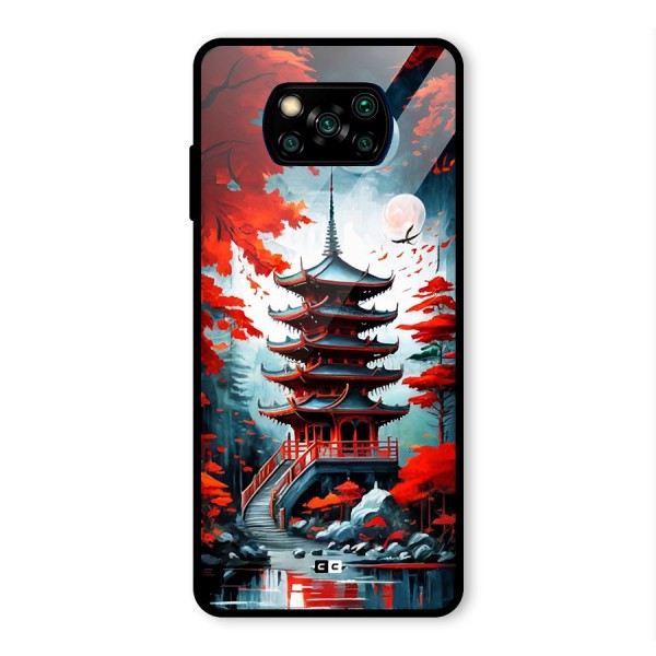 Ancient Painting Glass Back Case for Poco X3 Pro