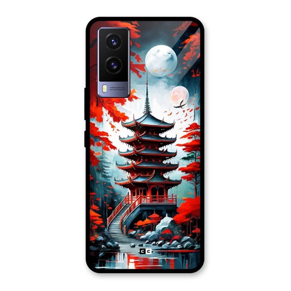 Ancient Painting Glass Back Case for Vivo V21e 5G