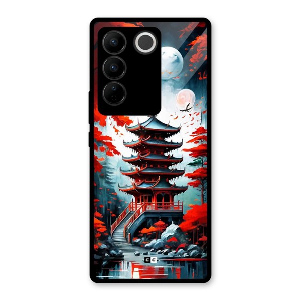 Ancient Painting Glass Back Case for Vivo V27