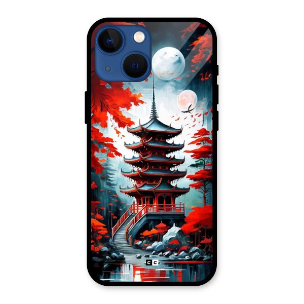 Ancient Painting Glass Back Case for iPhone 13 Mini