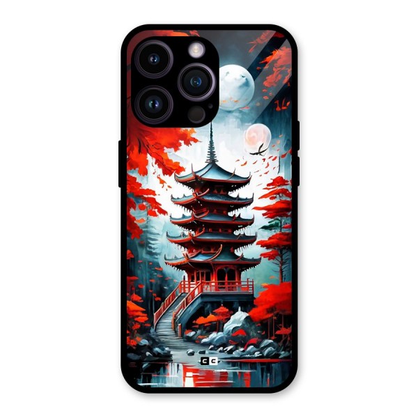 Ancient Painting Glass Back Case for iPhone 14 Pro Max