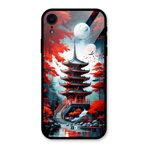 Ancient Painting Glass Back Case for iPhone XR
