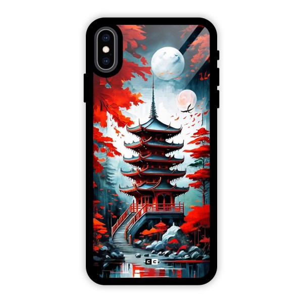 Ancient Painting Glass Back Case for iPhone XS Max
