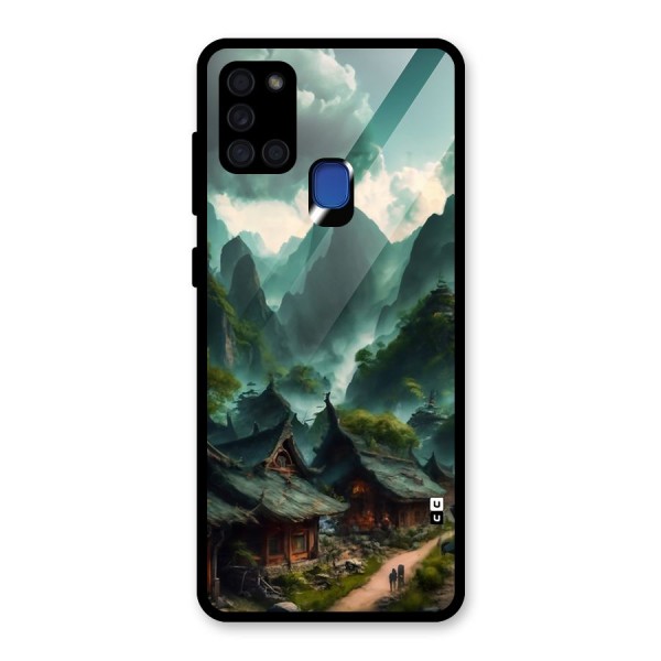 Ancient Village Glass Back Case for Galaxy A21s