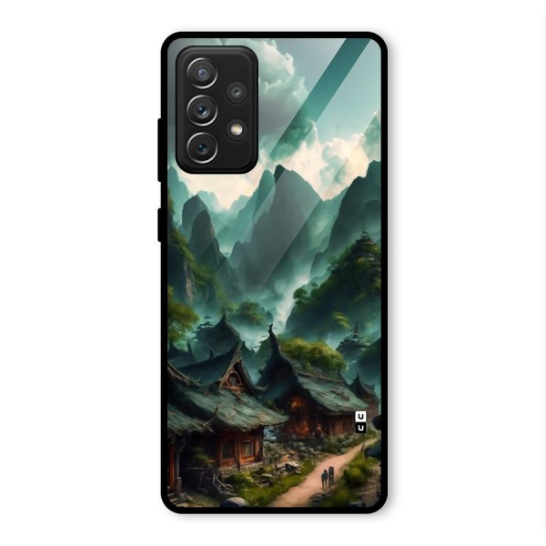 Ancient Village Glass Back Case for Galaxy A72