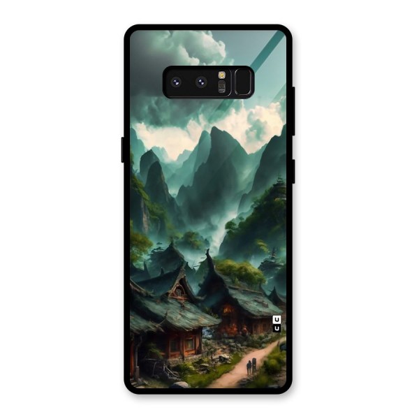 Ancient Village Glass Back Case for Galaxy Note 8